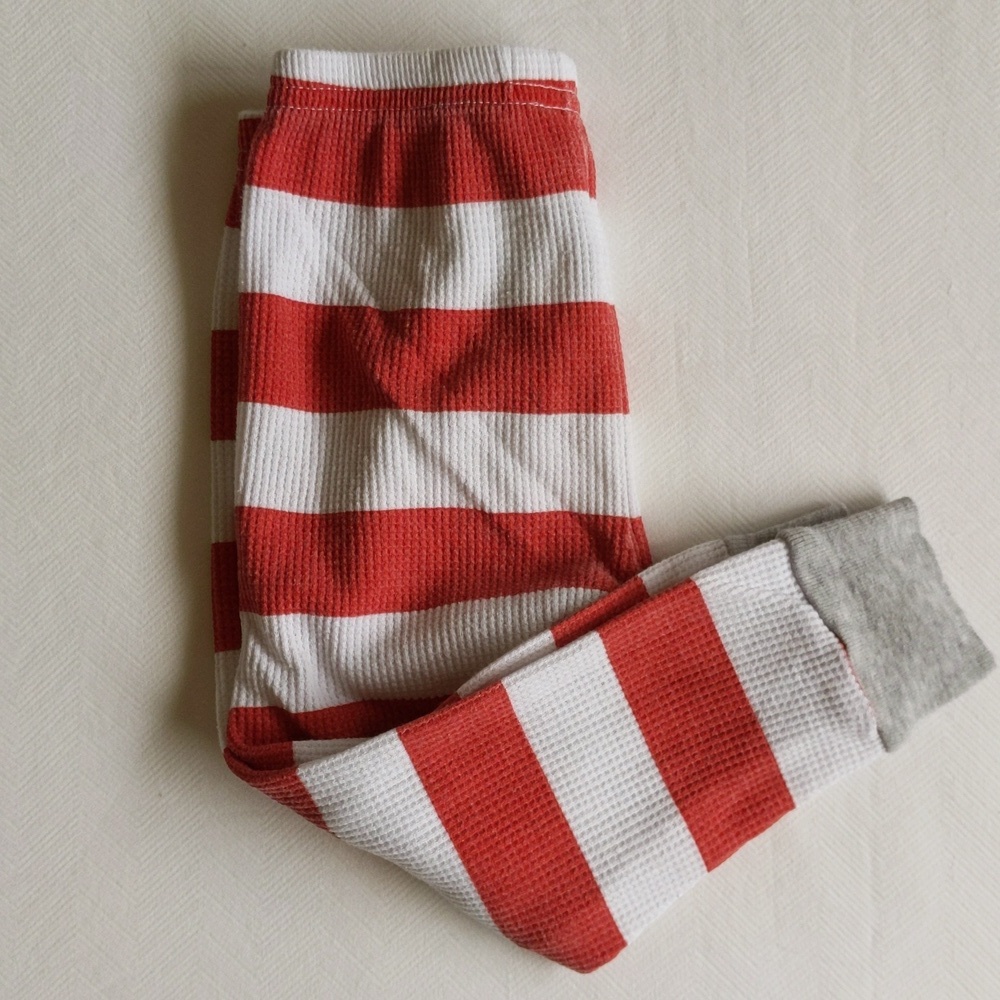 carter's striped thermal waffle knit pajama bottoms 18 months baby unisex